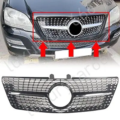 Front Racing Facelift Grills For Benz ML Class W164 ML350 ML500 ML63AMG 2009-12 • $121.24