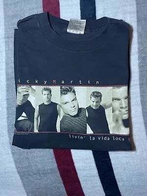 Living La Vida Loca 1999 Tour Shirt Size L Winterland • $40