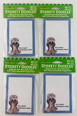 American Greetings Magnetic Self-stick Note Pads Set Of 4 It's A Fact Dog • $3.99