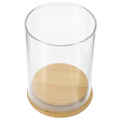 $11.05 • Buy 1 Set Clear Candle Tube Cover Clear Glass Candle Cover Clear Glass Candle Holder