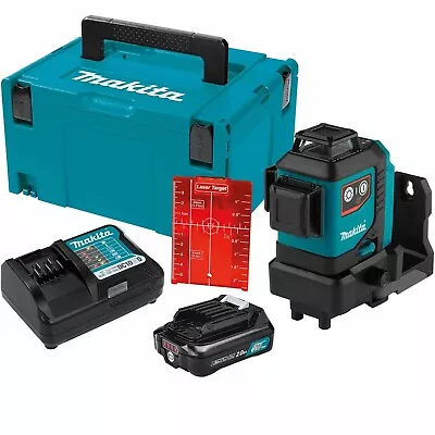 Makita SK700DNAJ 12V Max CXT Self-Leveling 360° 3-Plane Red Laser Kit (2.0Ah) • $563.41