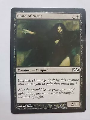 MTG Magic The Gathering Card Child Of NightCreature Vampire Black 2012  • $7.94