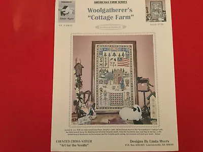 Linda Myers Woolgatherer’s Cottage Farm Pattern Art For The Needle AM-02 • $6.50