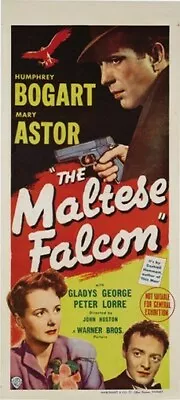 THE MALTESE FALCON MOVIE POSTER Humphrey Bogart RARE 5 • $9.98