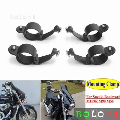 Motorcycle Windshield Mounting Clamps For Suzuki Boulevard M109R M90 2006-2020 • $60.71
