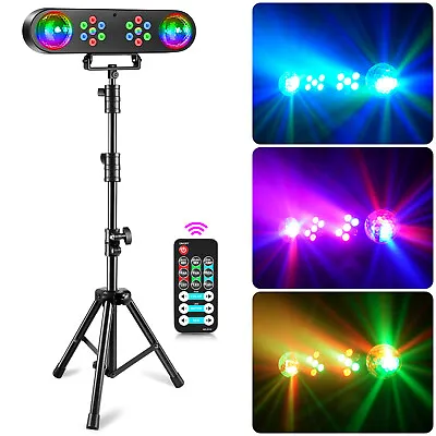 DJ Lights W/Stand Telbum Party Bar Mobile Stage Light Set Sound/Remote Control • $85.49