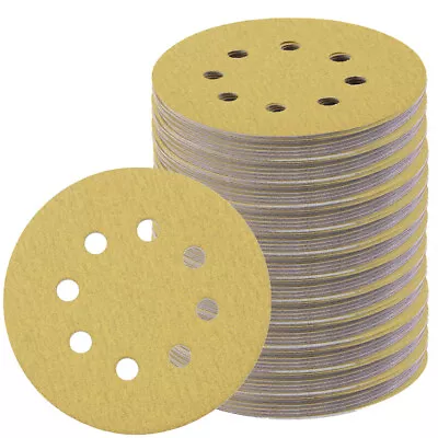 5 Inch Sanding Discs 150 Grit Hook Loop 8-Hole Sandpaper Orbital Sander Paper • $18.99