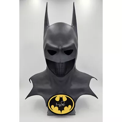 Michael Keaton Autographed PureArts Batman 1989 Replica Cowl • $2259.99