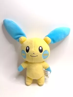 2015 Tomy Pokemon Minun Plush Stuffed Animal Plush Toy Yellow & Blue • $14.99