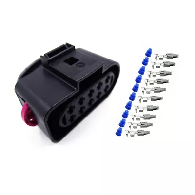 10 Pin Connector Housing Plug Kit 1J0973735 Headlight Fit AUDI VW Skoda VAG • $9.29