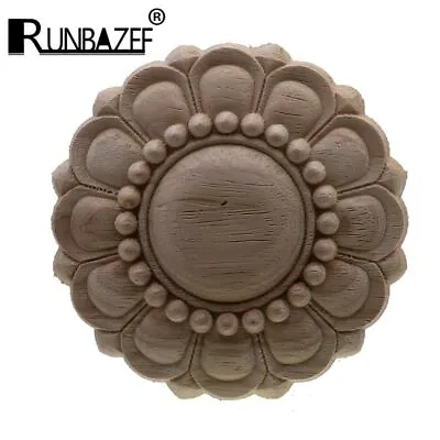 Woodcarved Corner European Decal Onlay Applique Furniture Decorative Wood Decor • £6.11