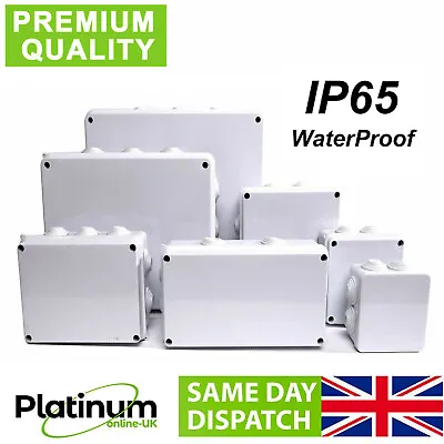Ip65 Waterproof Junction Box Enclosure Terminal Electric Cable Connector Outdoor • £0.99