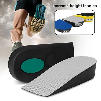 $5.59 • Buy Invisible Height Increase Insoles Shoe Inserts Heel Lifts Taller Pads Men Women