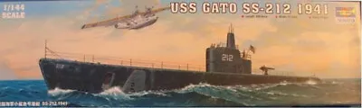 1/144 GATO SS-212 American Diesel-electric Submarine Trumpeter 05905 Model Kit • $55.60