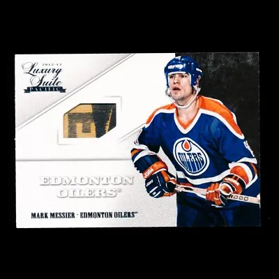 Mark Messier 2012-13 Panini Pacific Luxury Suite GAME USED Stick Oilers #27 • $19.99