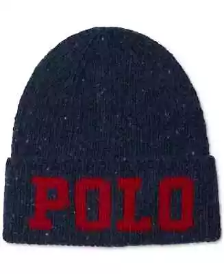 Nwt Mens Polo Ralph Lauren Wool Blend Beanie / Cap~navy~os • $10.50