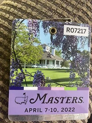 2022 Masters Badge Augusta National Scottie Scheffler Winner • $95