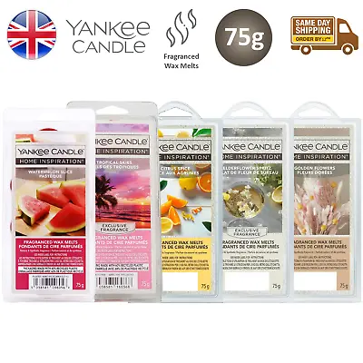Yankee Candle Wax Melts Scented Room Freshener Home Fragrance 75g • £5.87
