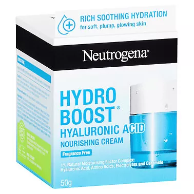 Neutrogena Hydro Boost Hyaluronic Acid Nourishing Face Cream 50g • $32.49