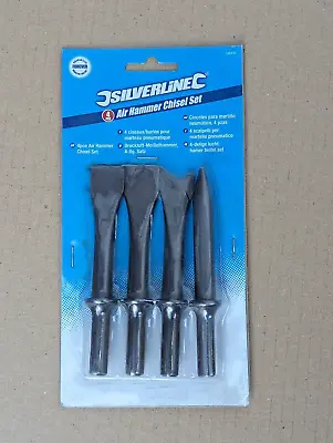 Silverline 4 Pce Air Hammer Chisel Set New • £7.95