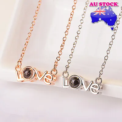 Classic 18K Gold Plated I LOVE YOU In 100 Languages Pendant Necklace • $9.96