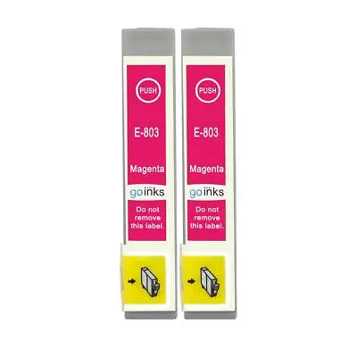 £7.45 • Buy 2 Magenta Ink Cartridges For Epson Stylus Photo PX650, PX730WD, R265, RX585