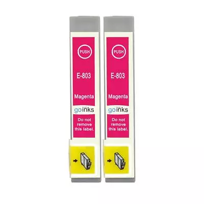 £6.55 • Buy 2 Magenta Ink Cartridges For Epson Stylus Photo PX650, PX730WD, R265, RX585