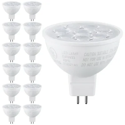 12-Pack 6.5W MR16 LED Bulb 12V GU5.3 Bi-Pin Base Spotlight Lamp Bulb 5000K • $31.99