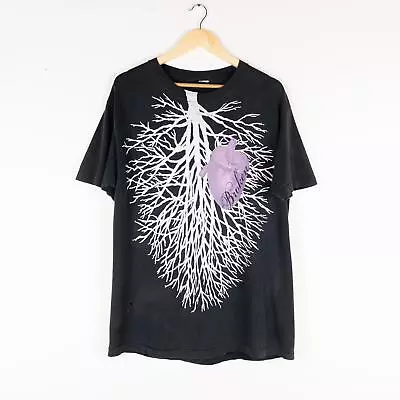 Sun Faded Vintage Punk Goth Broken Heart Tree Graphic T Shirt • $75