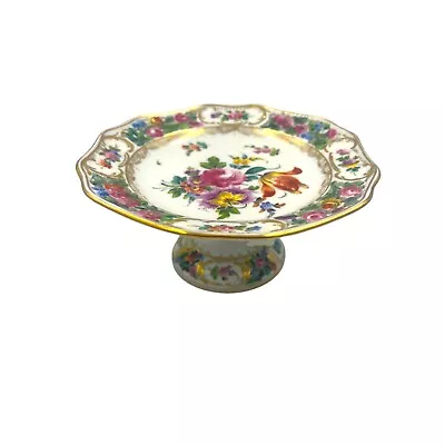 Vintage Floral Small Cake Stand By Dresden • $29.99