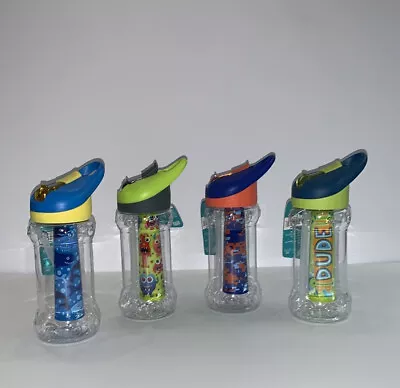 Boy Cool Gear Freeze Me Water Bottles X4. Sharks Surf Camo Aliens/monsters • $18