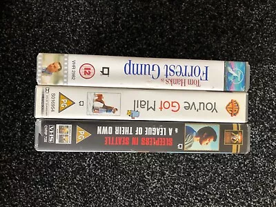 Forest Gump Video/you’re Got Mail/sleepless In Seattle/a League Of Their Own Vhs • £5