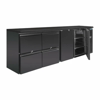 £2329.75 • Buy Polar U-Series Double Door Back Bar Counter Fridge With Drawers 698 Litre GL456