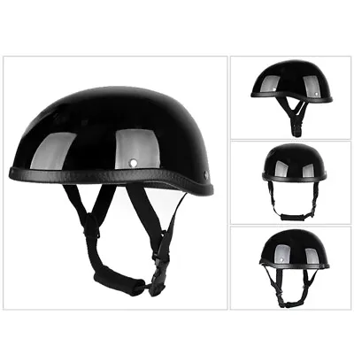 Half Motorcycle Helmet Scooter Chopper Cruiser Biker Skull Cap Retro Style A3H0 • $19.99