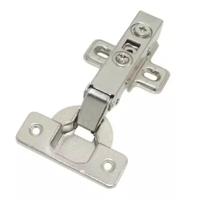 Full Overlay Concealed Frameless Cabinet Hinge - Soft Closing - Clip On Plate • $18.99