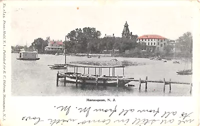 1905 Homes Along Waterfront Manasquan NJ Post Card • $10