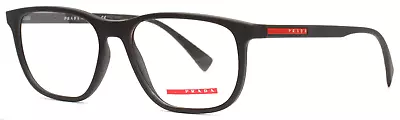 PRADA VPS 05L VYY-1O1 Brown Mens Rectangle Full Rim Eyeglasses 55-17-145 B:40 • $79.99