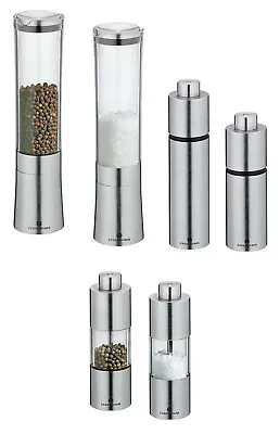 Zassenhaus Salt Pepper Mill Grinder KARLSRUHE MAINZ  KOBLENZ / Stainless Steel • $49.50