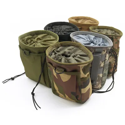 Outdoor Tactical Molle Dump Drop Pouch Military Recycle Waist Pack Ammo Bags US • $8.81