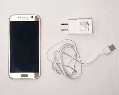 Samsung Galaxy S6 - 32GB - Gold With (SM-G920A) • $33.99