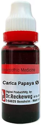 Dr. Reckeweg Carica Papaya Mother Tincture Q (20ml) Fast Ship • £11.03