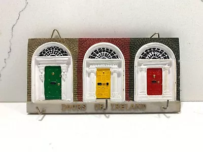 Doors Of Ireland Dublin Wall Mounted Key Rack Holder Resin Hand Painted Vintage • $15