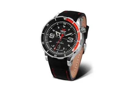Vostok Europe Anchar Automatic Watch Black 48.7 Mm Tritium NH35A-510A587 • $655