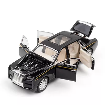 1/32 Scale Rolls-Royce Phantom Die-cast Model Toy Car Sound Light Kids Gift • £20.99