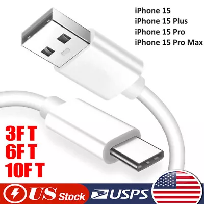 For IPhone 15 Pro Max 15 Plus USB-A Cable Fast Charger Type C Charging Data Cord • $3.89