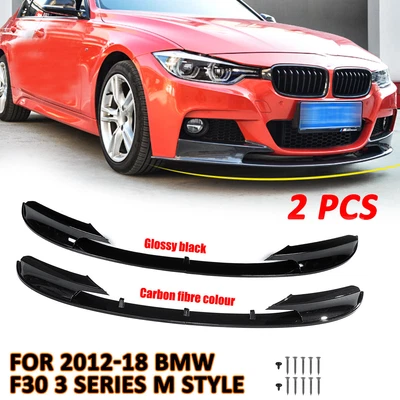 2pcs Front Bumper Protector Cover Lip For BMW F30 M Style 2012-18 SportVers Only • $159.95
