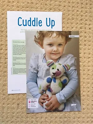 £1 • Buy Cuddle Up Teddy Bear Knitting Pattern