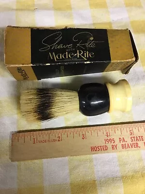 Made- Rite Shaving Brush And Box Antique • $22.99