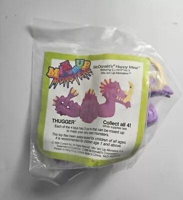 Vintage 1986 McDonald's Happy Meal Toy Mix'em Up Monsters Thugger ~ Sealed New • $5.99