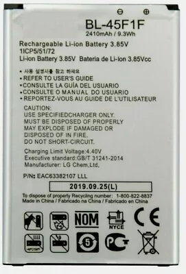 New LG BL-45F1F Battery For Risio 3 Fortune 2 Phoenix 3 4 Rebel 2 4 • $8.95